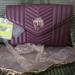 Badgley Mischka Purple Crossbody Bag